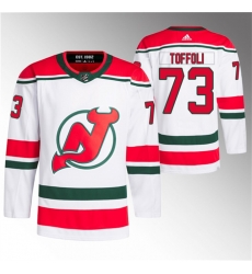 Men New Jersey Devils 73 Tyler Toffoli White Stitched Jersey Men New Jersey Devils 73 Tyler Toffoli White Stitched Jersey