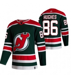 Men New Jersey Devils 86 Jack Hughes Green Adidas 2020 21 Reverse Retro Alternate NHL Jersey Men New Jersey Devils 86 Jack Hughes Green Adidas 2020 21 Reverse Retro Alternate NHL Jersey