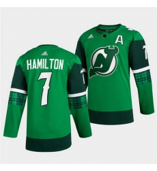 Men New jerseyy Devils 7 Dougie Hamilton Green Warm Up St Patricks Day Stitched jersey Men New jerseyy Devils 7 Dougie Hamilton Green Warm Up St Patricks Day Stitched jersey