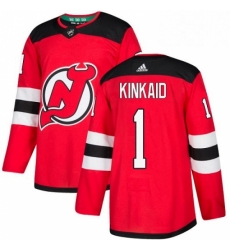 Mens Adidas New Jersey Devils 1 Keith Kinkaid Authentic Red Home NHL Jersey Mens Adidas New Jersey Devils 1 Keith Kinkaid Authentic Red Home NHL Jersey