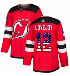 Mens Adidas New Jersey Devils 12 Ben Lovejoy Authentic Red USA Flag Fashion NHL Jersey Mens Adidas New Jersey Devils 12 Ben Lovejoy Authentic Red USA Flag Fashion NHL Jersey