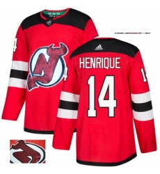 Mens Adidas New Jersey Devils 14 Adam Henrique Authentic Red Fashion Gold NHL Jersey Mens Adidas New Jersey Devils 14 Adam Henrique Authentic Red Fashion Gold NHL Jersey