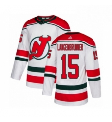 Mens Adidas New Jersey Devils 15 Jamie Langenbrunner Authentic White Alternate NHL Jersey Mens Adidas New Jersey Devils 15 Jamie Langenbrunner Authentic White Alternate NHL Jersey