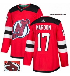 Mens Adidas New Jersey Devils 17 Patrick Maroon Authentic Red Fashion Gold NHL Jersey Mens Adidas New Jersey Devils 17 Patrick Maroon Authentic Red Fashion Gold NHL Jersey