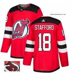 Mens Adidas New Jersey Devils 18 Drew Stafford Authentic Red Fashion Gold NHL Jersey Mens Adidas New Jersey Devils 18 Drew Stafford Authentic Red Fashion Gold NHL Jersey
