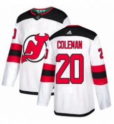 Mens Adidas New Jersey Devils 20 Blake Coleman Authentic White Away NHL Jersey Mens Adidas New Jersey Devils 20 Blake Coleman Authentic White Away NHL Jersey