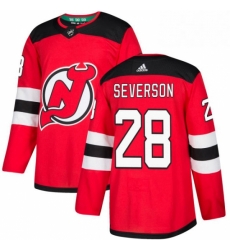 Mens Adidas New Jersey Devils 28 Damon Severson Premier Red Home NHL Jersey Mens Adidas New Jersey Devils 28 Damon Severson Premier Red Home NHL Jersey