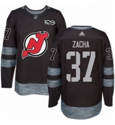 Mens Adidas New Jersey Devils 37 Pavel Zacha Authentic Black 1917 2017 100th Anniversary NHL Jersey Mens Adidas New Jersey Devils 37 Pavel Zacha Authentic Black 1917 2017 100th Anniversary NHL Jersey
