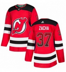 Mens Adidas New Jersey Devils 37 Pavel Zacha Authentic Red Drift Fashion NHL Jersey Mens Adidas New Jersey Devils 37 Pavel Zacha Authentic Red Drift Fashion NHL Jersey