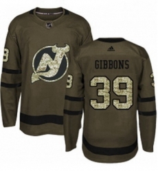 Mens Adidas New Jersey Devils 39 Brian Gibbons Authentic Green Salute to Service NHL Jersey Mens Adidas New Jersey Devils 39 Brian Gibbons Authentic Green Salute to Service NHL Jersey