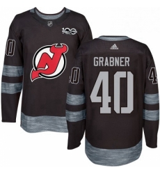Mens Adidas New Jersey Devils 40 Michael Grabner Authentic Black 1917 2017 100th Anniversary NHL Jersey Mens Adidas New Jersey Devils 40 Michael Grabner Authentic Black 1917 2017 100th Anniversary NHL Jersey
