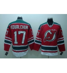New Jersey Devils #17 KOVALCHUK Red GREEN 3RD Hockey Jersey New Jersey Devils #17 KOVALCHUK Red GREEN 3RD Hockey Jersey