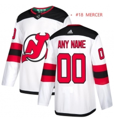 New Jersey Devils Adidas Mercer Dawson 18 White NHL Jersey New Jersey Devils Adidas Mercer Dawson 18 White NHL Jersey