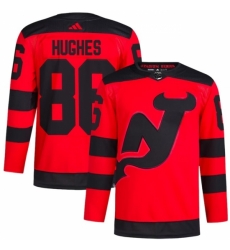Toddler New Jersey Devils #86 Jack Hughes Red 2023-2024 Stadium Series Stitched Jersey Toddler New Jersey Devils #86 Jack Hughes Red 2023-2024 Stadium Series Stitched Jersey