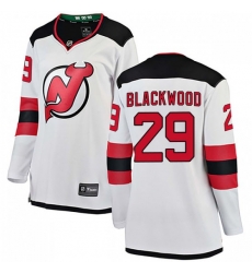 Women New Jersey Devils Mackenzie Blackwood White Home Adidas Jersey Women New Jersey Devils Mackenzie Blackwood White Home Adidas Jersey