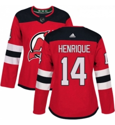 Womens Adidas New Jersey Devils 14 Adam Henrique Authentic Red Home NHL Jersey Womens Adidas New Jersey Devils 14 Adam Henrique Authentic Red Home NHL Jersey