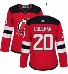 Womens Adidas New Jersey Devils 20 Blake Coleman Authentic Red Home NHL Jersey Womens Adidas New Jersey Devils 20 Blake Coleman Authentic Red Home NHL Jersey