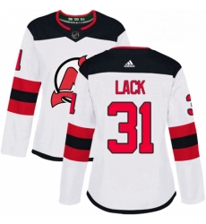 Womens Adidas New Jersey Devils 31 Eddie Lack Authentic White Away NHL Jersey Womens Adidas New Jersey Devils 31 Eddie Lack Authentic White Away NHL Jersey