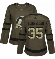 Womens Adidas New Jersey Devils 35 Cory Schneider Authentic Green Salute to Service NHL Jersey Womens Adidas New Jersey Devils 35 Cory Schneider Authentic Green Salute to Service NHL Jersey