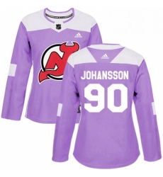 Womens Adidas New Jersey Devils 90 Marcus Johansson Authentic Purple Fights Cancer Practice NHL Jersey Womens Adidas New Jersey Devils 90 Marcus Johansson Authentic Purple Fights Cancer Practice NHL Jersey