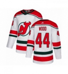 Youth Adidas New Jersey Devils 44 Miles Wood Authentic White Alternate NHL Jersey Youth Adidas New Jersey Devils 44 Miles Wood Authentic White Alternate NHL Jersey