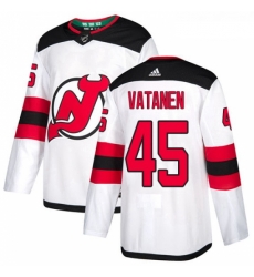 Youth Adidas New Jersey Devils 45 Sami Vatanen Authentic White Away NHL Jersey Youth Adidas New Jersey Devils 45 Sami Vatanen Authentic White Away NHL Jersey