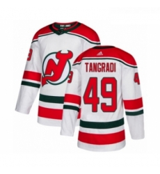 Youth Adidas New Jersey Devils 49 Eric Tangradi Authentic White Alternate NHL Jersey Youth Adidas New Jersey Devils 49 Eric Tangradi Authentic White Alternate NHL Jersey