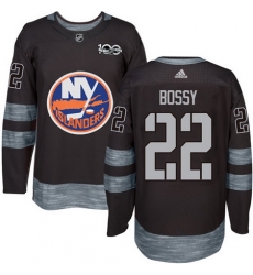 Islanders #22 Mike Bossy Black 1917 2017 100th Anniversary Stitched NHL Jersey Islanders #22 Mike Bossy Black 1917 2017 100th Anniversary Stitched NHL Jersey
