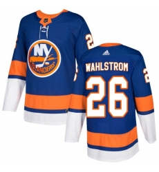 Men New York Islanders Oliver Wahlstrom Adidas Authentic Olive Royal Home Jersey Men New York Islanders Oliver Wahlstrom Adidas Authentic Olive Royal Home Jersey