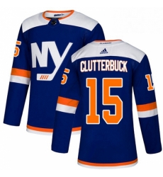 Mens Adidas New York Islanders 15 Cal Clutterbuck Premier Blue Alternate NHL Jersey Mens Adidas New York Islanders 15 Cal Clutterbuck Premier Blue Alternate NHL Jersey