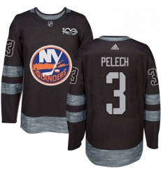 Mens Adidas New York Islanders 3 Adam Pelech Authentic Black 1917 2017 100th Anniversary NHL Jersey Mens Adidas New York Islanders 3 Adam Pelech Authentic Black 1917 2017 100th Anniversary NHL Jersey