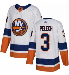 Mens Adidas New York Islanders 3 Adam Pelech Authentic White Away NHL Jersey Mens Adidas New York Islanders 3 Adam Pelech Authentic White Away NHL Jersey