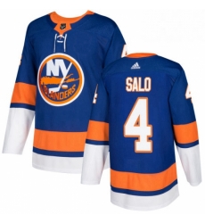 Mens Adidas New York Islanders 4 Robin Salo Premier Royal Blue Home NHL Jersey Mens Adidas New York Islanders 4 Robin Salo Premier Royal Blue Home NHL Jersey