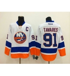 NHL New York Islanders #91 John Tavares white-blue jerseys NHL New York Islanders #91 John Tavares white-blue jerseys