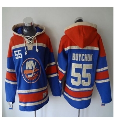 New York Islanders #55 Johnny Boychuk Baby Blue Sawyer Hooded Sweatshirt Stitched NHL jersey New York Islanders #55 Johnny Boychuk Baby Blue Sawyer Hooded Sweatshirt Stitched NHL jersey