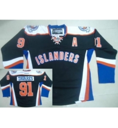 New York Islanders 91 John Tavares 2012 Black Third Jersey New York Islanders 91 John Tavares 2012 Black Third Jersey