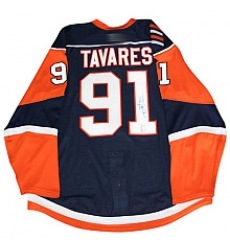 New York Islanders #91 John Tavares Dark blue jersey New York Islanders #91 John Tavares Dark blue jersey