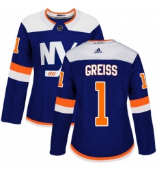 Womens Adidas New York Islanders 1 Thomas Greiss Premier Blue Alternate NHL Jersey Womens Adidas New York Islanders 1 Thomas Greiss Premier Blue Alternate NHL Jersey