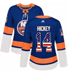 Womens Adidas New York Islanders 14 Thomas Hickey Authentic Royal Blue USA Flag Fashion NHL Jersey Womens Adidas New York Islanders 14 Thomas Hickey Authentic Royal Blue USA Flag Fashion NHL Jersey