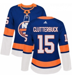 Womens Adidas New York Islanders 15 Cal Clutterbuck Premier Royal Blue Home NHL Jersey Womens Adidas New York Islanders 15 Cal Clutterbuck Premier Royal Blue Home NHL Jersey