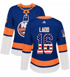 Womens Adidas New York Islanders 16 Andrew Ladd Authentic Royal Blue USA Flag Fashion NHL Jersey Womens Adidas New York Islanders 16 Andrew Ladd Authentic Royal Blue USA Flag Fashion NHL Jersey