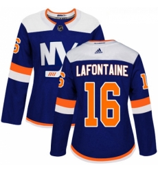 Womens Adidas New York Islanders 16 Pat LaFontaine Premier Blue Alternate NHL Jersey Womens Adidas New York Islanders 16 Pat LaFontaine Premier Blue Alternate NHL Jersey