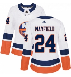 Womens Adidas New York Islanders 24 Scott Mayfield Authentic White Away NHL Jersey Womens Adidas New York Islanders 24 Scott Mayfield Authentic White Away NHL Jersey