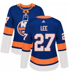 Womens Adidas New York Islanders 27 Anders Lee Authentic Royal Blue Home NHL Jersey Womens Adidas New York Islanders 27 Anders Lee Authentic Royal Blue Home NHL Jersey