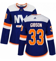 Womens Adidas New York Islanders 33 Christopher Gibson Premier Blue Alternate NHL Jersey Womens Adidas New York Islanders 33 Christopher Gibson Premier Blue Alternate NHL Jersey