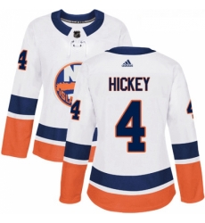 Womens Adidas New York Islanders 4 Thomas Hickey Authentic White Away NHL Jersey Womens Adidas New York Islanders 4 Thomas Hickey Authentic White Away NHL Jersey