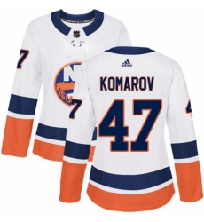 Womens Adidas New York Islanders 47 Leo Komarov Authentic White Away NHL Jersey Womens Adidas New York Islanders 47 Leo Komarov Authentic White Away NHL Jersey
