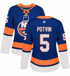 Womens Adidas New York Islanders 5 Denis Potvin Authentic Royal Blue Home NHL Jersey Womens Adidas New York Islanders 5 Denis Potvin Authentic Royal Blue Home NHL Jersey