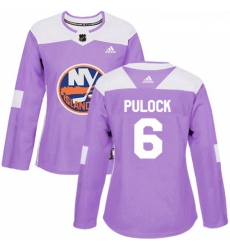 Womens Adidas New York Islanders 6 Ryan Pulock Authentic Purple Fights Cancer Practice NHL Jersey Womens Adidas New York Islanders 6 Ryan Pulock Authentic Purple Fights Cancer Practice NHL Jersey
