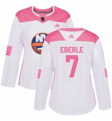 Womens Adidas New York Islanders 7 Jordan Eberle Authentic WhitePink Fashion NHL Jersey Womens Adidas New York Islanders 7 Jordan Eberle Authentic WhitePink Fashion NHL Jersey